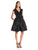 Adrianna Papell - AP1D100171 V-neck A-line Dress in Black