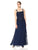 Emma Street - 1110786 Sleeveless Chiffon Dress with Lace Jacket in Blue