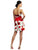Jessica Simpson - Sleeveless Floral Cocktail Dress JS2P3632 in Orange