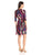 Donna Morgan - D4546P Jewel Neck Color Block Scuba Dress in Red and Multi-Color