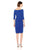 Adrianna Papell - AP1D102952 Off-Shoulder Ribbed Cocktail Dress In Blue