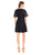 Donna Morgan - D5272M Lace V-neck A-line Dress in Blue