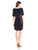 Adrianna Papell - 16PD79730 Embroidered Bateau Neck Column Dress in Blue
