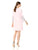 Tahari Asl - 8180M994 Sleeveless Dress with Tulip Lace Sleeve Jacket In Pink