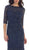 May Queen - Lace Adorned Quarter Sleeve Mermaid Evening Dress