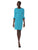Donna Morgan - D3884M Flounce Sleeve Sheath Cocktail Dress In Blue