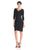Alex Evenings - 234118 Embellished Waist Cocktail Dress in Black