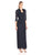 Adrianna Papell - 81917520 Embellished Square Neck Dress with Bolero in Blue
