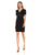 T Tahari - F904J627 Pearl Embellished V-neck Fitted Dress In Black
