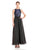 Aidan by Aidan Mattox - Bateau Neck Organza A-line Dress 151A10900 in Black and Blue