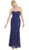 Dazzling Strapless Sequins Lace Applique and Beaded Long Dress