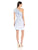 Donna Morgan - D5239M Ruffled Asymmetric A-line Dress in Blue and White