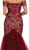 V-neck/Off-Shoulder Mermaid Evening Dress