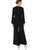 Taylor - 1140MJ V Neck Split Flared Long Sleeved Solid Jersey Jumpsuit In Black