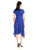 Sangria - DXGUBEB Lace V-neck A-line Dress in Blue