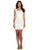 Donna Morgan - D0255M Ruffled Square Neck Sheath Dress in White