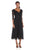 Alex Evenings - Off Shoulder  Tea Length Dress 132141 in Black