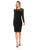 Adrianna Papell - AP1D101794 Illusion Jewel Long Sleeves Dress In Black