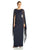 Adrianna Papell - 81917310 Fitted Bateau Dress with Cape in Black