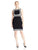 Adrianna Papell - 12253062 Banded Bateau Neck Sheath Dress in Black and White