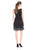 Taylor - 5989M Sleeveless Crochet Lace Dress in Black