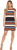 Adrianna Papell - AP1D102296 Striped Bateau A-Line Dress In Orange and Multi-Color