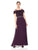 Emma Street - Lace Embellished Off Shoulder Evening Gown 1111199 In Purple
