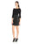 Adrianna Papell - Embellished Bateau Neck Column Dress 191915050 in Black