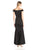 Alex Evenings - 160052 Embellished V-Neck Trumpet Dress in Black