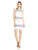 Adrianna Papell - 16PD11220  Tweed Stripe Sleeveless Sheath Dress in White