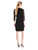 Adrianna Papell - V-Neck Short Jersey Dress 15250560 in Black