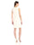 Anne Klein - 10637086 Sleeveless Lace and Solid Crepe Sheath Dress in White