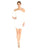 Laundry - 97M15107 Halter Neck Cold Shoulder Crepe Cocktail Dress In White