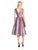 Adrianna Papell - Sleeveless V-Back Tea Length Dress 41899070 in Pink