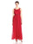Adrianna Papell - Crisscross Bodice  A-Line Jersey Gown 231M62320 in Red