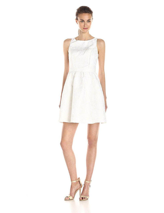 Aidan Mattox - Floral Jacquard Party Dress 151A99330 in White