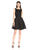 Taylor - Bateau Neck A-Line Dress 8280M in Black