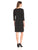 Kasper - 10576866 Square Neck Column Dress in Black and Green