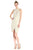 Jax - 1ZTW100M Cross Halter Metallic Knit Dress in Neutral