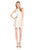 Aidan Mattox - Halter Cocktail Dress 151A98650 in White and Neutral
