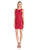 Aidan Mattox - Lace Bateau Neck Dress 54464460 in Red