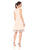 Donna Ricco - DR30919 Sleeveless V Neck Crochet Hem Scuba Dress in Pink