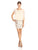 Aidan Mattox - 151A10550 Two Piece Scoop Neck Blouson Chiffon Dress in Neutral