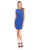 Donna Morgan - D3986M Bateau Neck Sheath Dress in Blue