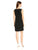 Adrianna Papell - AP1D100507 Grommets Embellished Black Sheath Dress in Black