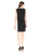 Adrianna Papell - 13261750 Sleeveless Bateau Neck Column Dress in Black and White