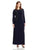 Alex Evenings - 4351303 Embellished Scoop Neck A-line Dress in Blue