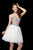 Angela & Alison - 72022 Embroidered Two-Piece Tulle Dress In White