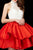 Angela & Alison - 72026 Two Piece Embellished A-line Dress In White and Red