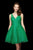 Angela & Alison - 72039 Sleeveless Embellished Tulle Cocktail Dress In Green